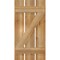 Ekena Millwork Spaced Board-n-Batten Shutters w/Z-Bar, Rough Sawn Western Red Cedar, 17 1/8W x 33H, PR RBS06Z17X033RWR - alternate 4